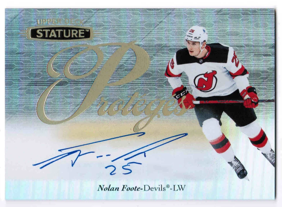 20/21 2020 UD UPPER DECK STATURE NOLAN FOOTE P-50 PROTEGES AUTOGRAPH AUTO DEVILS - Image 1 of 1