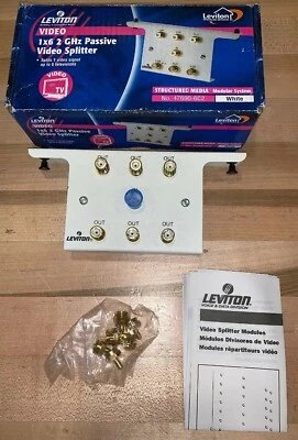 Leviton 47690-6C2 1x6 2GHz Passive Video Splitter - Image 1 of 2