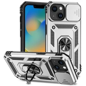 Magnetic Mobile Phone Case with Ring Stand for iPhone 16 15 14 Pro Max Plus 13 - Picture 1 of 20