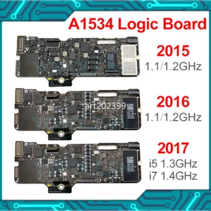 For Macbook Retina 12" A1534 Motherboard 1.1G 1.2G 1.3GHz 256GB 2015 2016 2017 - Picture 1 of 7