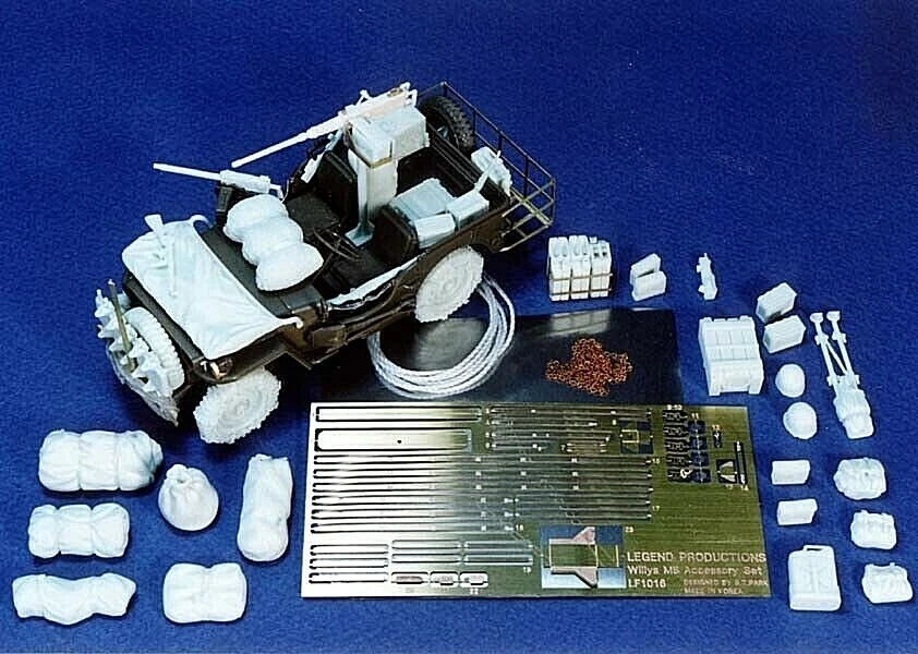 Willys MB Accessory set  Legend Productions LF1016 scale 1/35 Resin and PE - Immagine 1 di 1