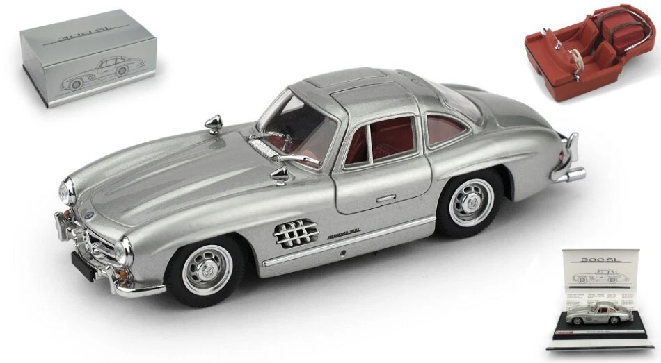 Brumm MERCEDES 300SL GULLWING 1954 ALI DI GABBIANO + SET VALIGIE 1:43 - Imagen 1 de 1