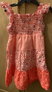 Penelope Mack Girls Dress Size 5 Smocked And Tiered EUC - Picture 1 of 6