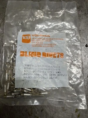 Nominal Cherrymax rivets CR3213-4-5 Vintage aircraft airplane
