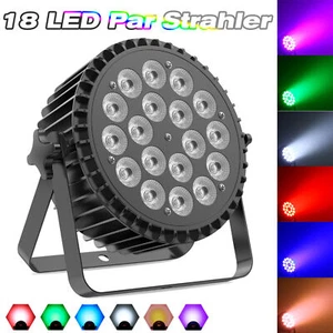Faretto par 270 W 18 LED RGBWA + faro UV DMX512 luce palco DJ party show - Foto 1 di 18