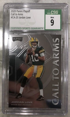 CSG Graded 9 2020 Playoff Call to Arms RC Jordan Love - Image 1 of 3