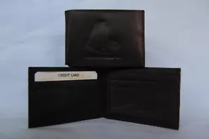 BOSTON RED SOX Leather BiFold Wallet NEW black 2 sb - Picture 1 of 5
