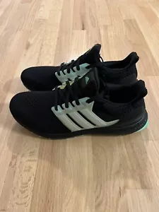New Adidas Men’s Size 11 Ultraboost 5.0 DNA Black White Beam Glow Green GV8729 - Picture 1 of 13