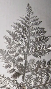 8 SILVER FERNS Spray Wire Branch 14" Decorate Christmas Display Mantel Wreath - Picture 1 of 5