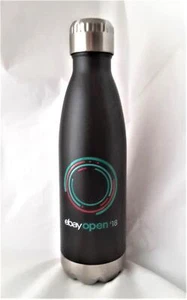 EBAY Open 2018 Dark Gray Insulated Metal Water Bottle w/Screw Lid 17 oz - Picture 1 of 1