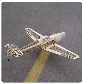 Modelo de avión RC BF109 combate ala fija kit revestimiento balsa madera accesorios - Imagen 1 de 12