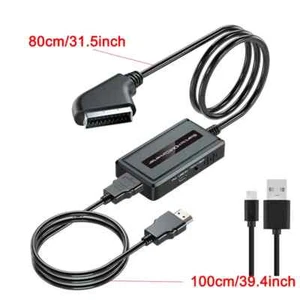 Convertidor SCART a HDMI - 1080P Upscaler para TV y DVD, cable adaptador de audio/vídeo - Imagen 1 de 6