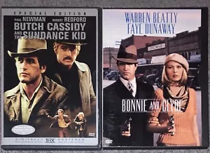 Butch Cassidy Sundance Kid/Bonnie and Clyde DVD Newman Dunaway Redford Beatty - Picture 1 of 4