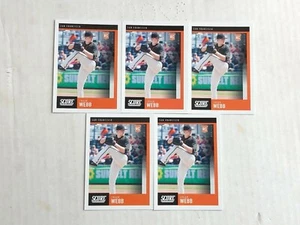 LOGAN WEBB LOT OF 5 2020 Panini Score ROOKIE BASE RC's #9! CHECK MY ITEMS! - Picture 1 of 2