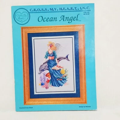 Ocean Angel Cross Stitch Pattern Leaflet Book CSB188 Cross My Heart 1996 - Image 1 of 4