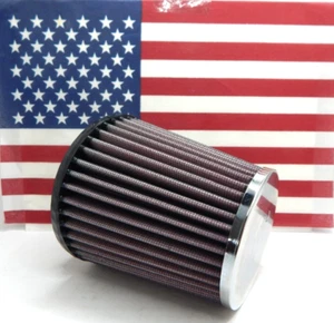 K&N Cold Air Intake Filter 3" Clamp On Tube Flange (5.25 Height x 5" Base Diam) - Picture 1 of 7