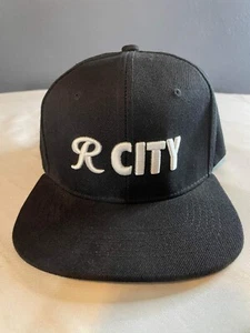 Tacoma Rainiers AAA Baseball Cap Black R CITY Logo Snapback Minor League Hat - Picture 1 of 2