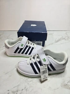 Kids K-Swiss Children Size 13 Med Strap Green, White, Black - Picture 1 of 4