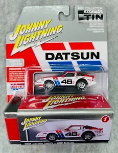 🎌Johnny Lightning 1981 Datsun 280ZX BRE Tribute Storage Tin Pro Collector H34🎌 - Picture 1 of 4