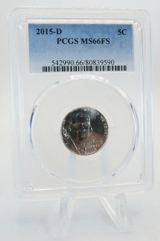 2015-D PCGS MS66FS Jefferson Nickel Business Strike 5C Cover