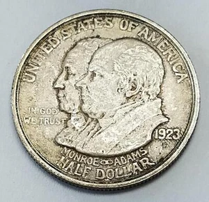 1923-S Monroe Doctrine Commemorative | Silver Half Dollar | San Francisco - Picture 1 of 3