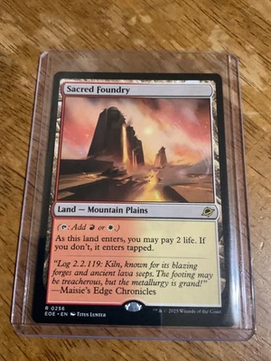 Sacred Foundry *Rare* Magic MtG x1 Edge of Eternities - Image 1 of 2