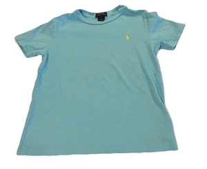 Polo Ralph Lauren Tee Shirt Aqua Teal Lt Blue Turquoise Short Sleeve Tshirt Sz 7 - Picture 1 of 4
