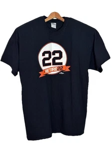 San Francisco Giants Retire Will Clark #22 Jersey T Shirt XL Mens Black - Picture 1 of 5