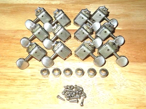 Rickenbacker 1967 Kluson Nickel Deluxe 12 Saiten Stimmgerät mit ovalen Tasten - Bild 1 von 1