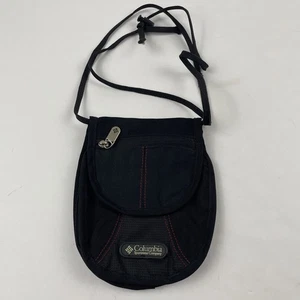 Columbia Mini Crossbody Geldbörse Reisegeldbörse Kartenfächer Reißverschlusstaschen schwarz - Bild 1 von 10