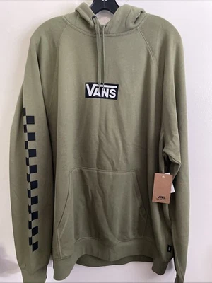 Nuevo VANS Street Style Manga Larga Sudadera con Capucha Pullover Sudadera Para Hombres Talla XL Ejército Foto 1 de 4