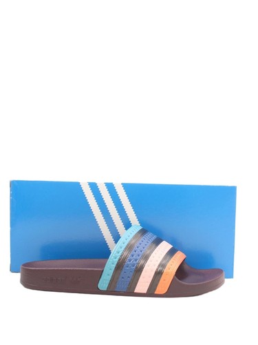 Adidas Sandali Uomo UK 6 Multi Righe 100% Altro Slider Nuovi con etichette