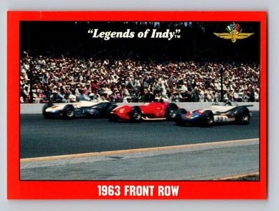 1992 Collegiate Collection Legends of Indy #71 1963 Front Row - Image 1 of 2