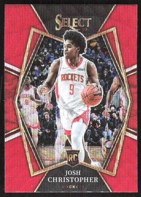 10866F 2021-22 Panini Select #133 Josh Christopher Red Wave Prizms - Image 1 of 2