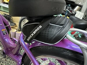 Rock BROS Borsa Bici Nera Borsa Bici, Impermeabile Bagagliaio Bici Sedile Posteriore - Foto 1 di 6