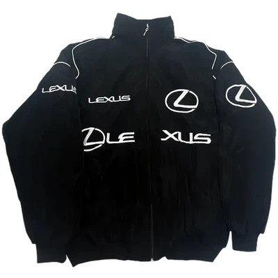 Lexus Embroidered Racing Jacket Vintage Themed Motorsport Streetwear F1 Ferrari - Image 1 of 4