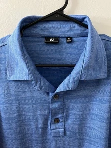FootJoy Polo Button Shirt Adult XL Blue Golf Performance Stretch Men's - Picture 1 of 7