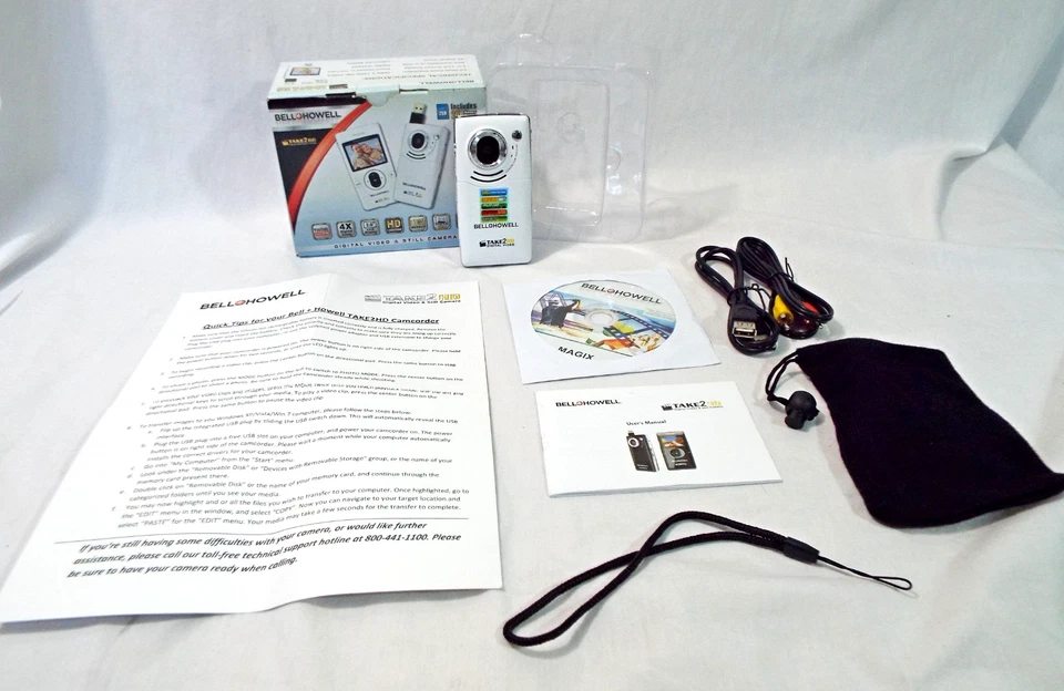Bell + Howell Take 2 HD digital video + Still Camera 4X Zoom Not Tested PreOwned - Image 1 of 4