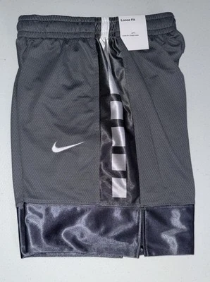 Pantalones Cortos de Baloncesto Nike Elite 23 Rayas Gris - Niño’s Talla Pequeña Foto 1 de 4