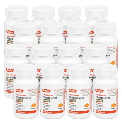 Rugby Ultra Strength Simethicone Gas Relief Softgels 180mg 24 Pack - Image 1 of 4