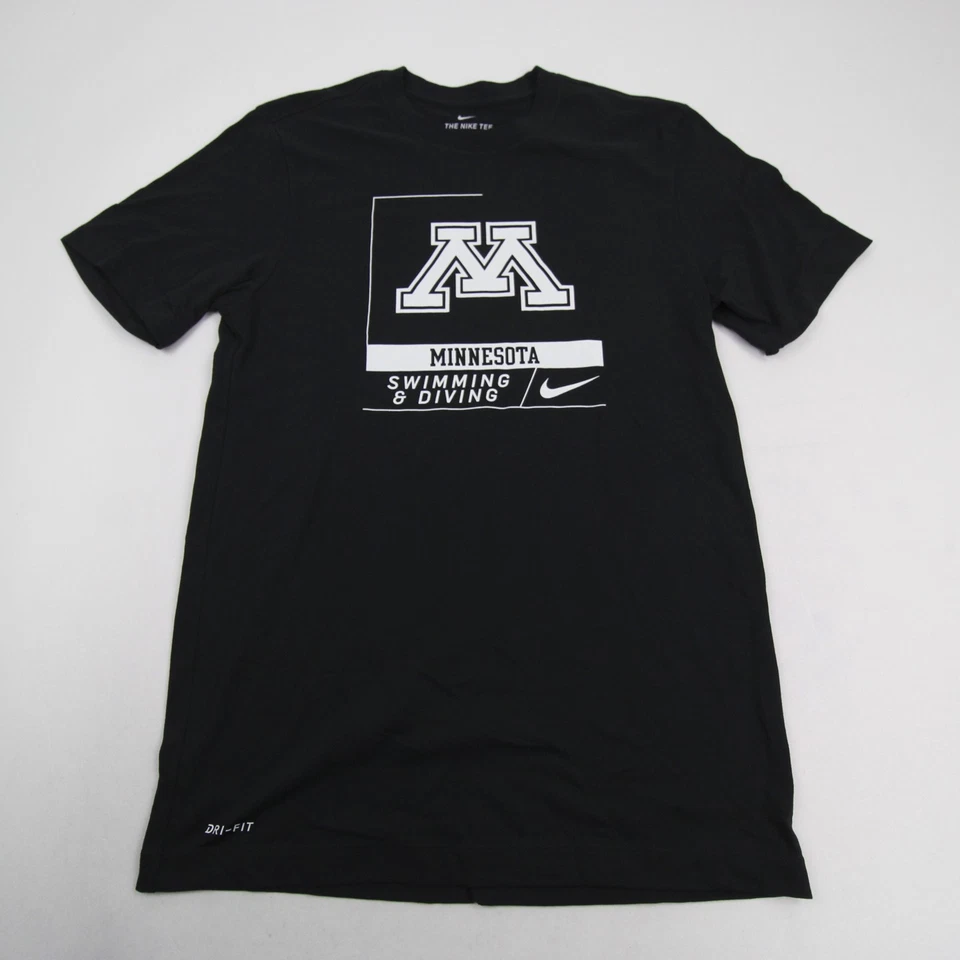 Minnesota Golden Gophers Nike Camiseta Manga Corta Camisa Para Hombre Negra Nueva Foto 1 de 1