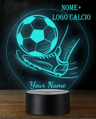 Lampada Plexiglass Nome Personalizzato Luce LED Camera 7 Colori Telecomando usb - Immagine 1 di 4