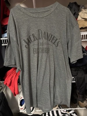 Camiseta Oficial Jack Daniels & Eric Church XL, Gris Foto 1 de 4