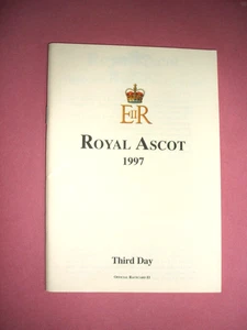 ROYAL ASCOT RACE CARD (GOLD CUP) 19-06-1997 - Picture 1 of 9