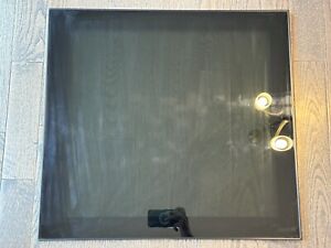 USED IKEA GLASSVIK Black Smoked Glass Door For Besta 23 5/8x25 1/4 " (60x64 cm)
