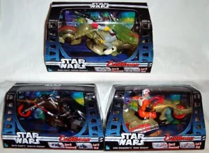 Star Wars Customs Chopper Lot Motorcycles Luke Darth Vader Boba Fett MIB RARE! - Bild 1 von 2