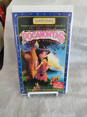 The Adventures of Pocahontas VHS VCR Video Tape Used Cartoon Goodtimes Foto 1 de 4
