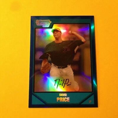 David Price 2007 Bowman Draft Chrome Rookie Blue Ref /199! NM-MINT!!! FREE SHIP - Image 1 of 3