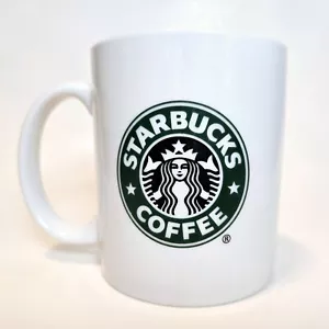 Vintage 2006 Starbucks Kaffeetasse auslaufendes Logo klassisch grün schwarz Meerjungfrau - Bild 1 von 4