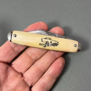 Novelty Chevy Chevrolet Corvette Pocket Knife Accessory 1950's USA - Picture 1 of 8